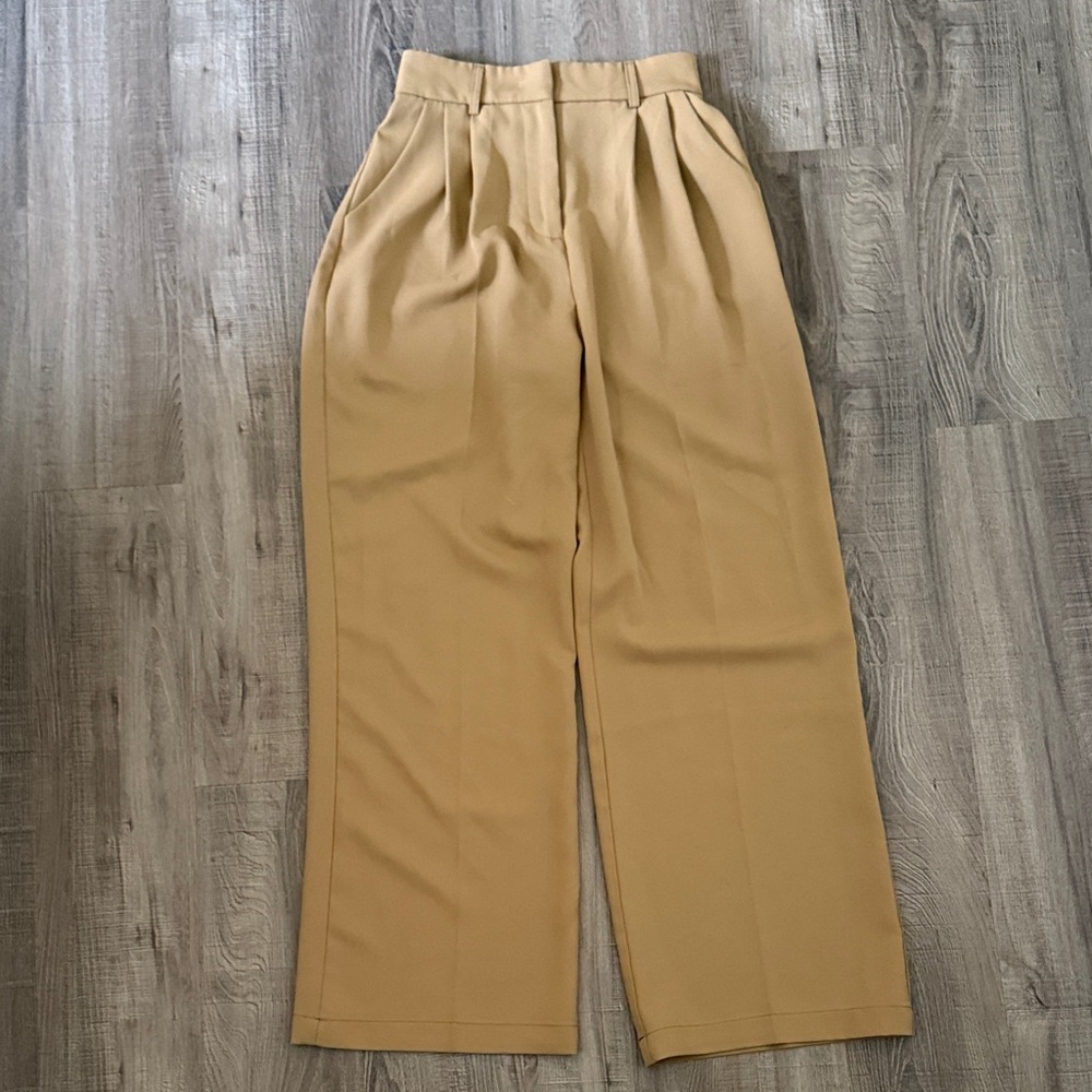 Elegant Tan Women's Trousers